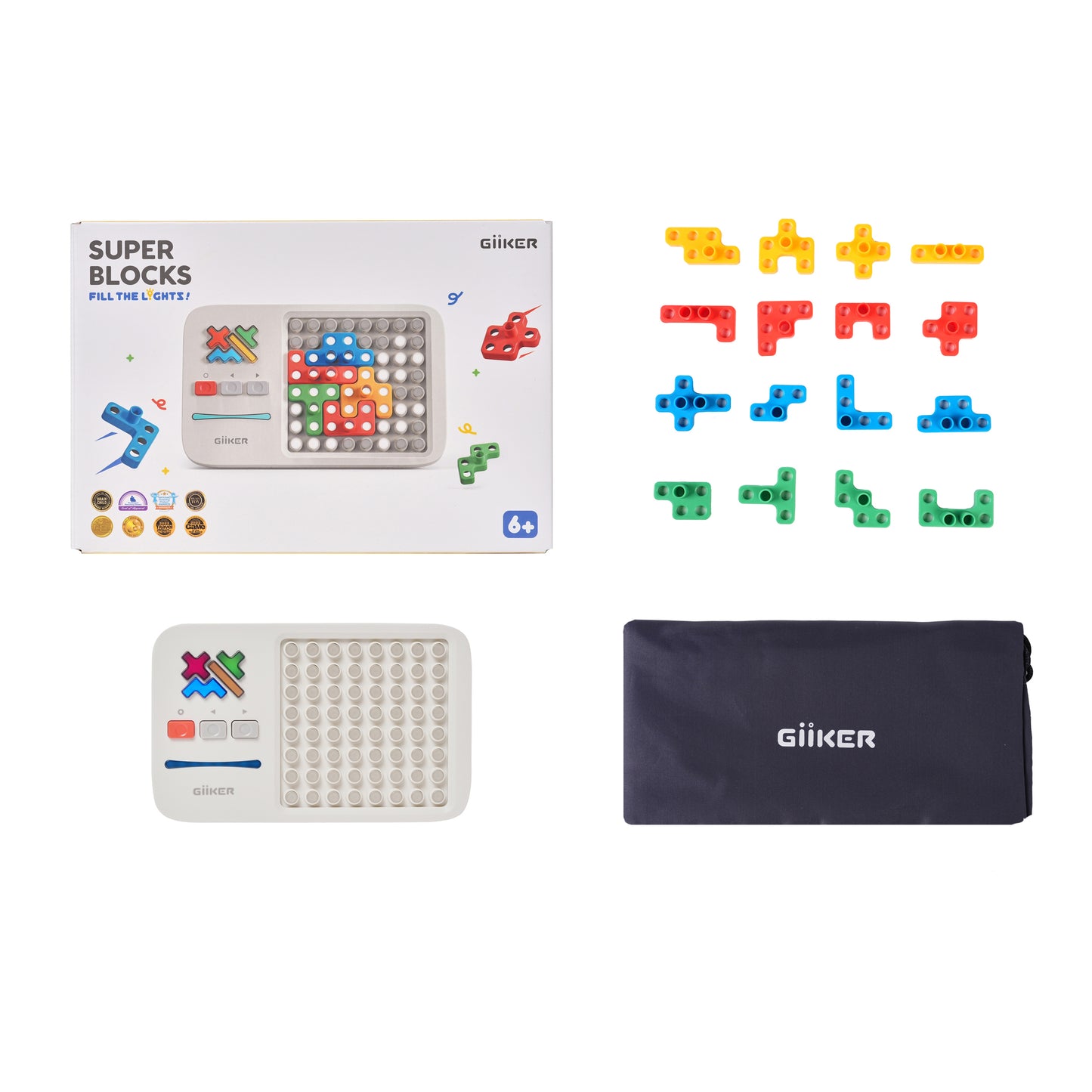 GiiKER Super Blocks β 1,000+ Screen-Free Challenges | STEM Toy for Focus, Logic & Creativity