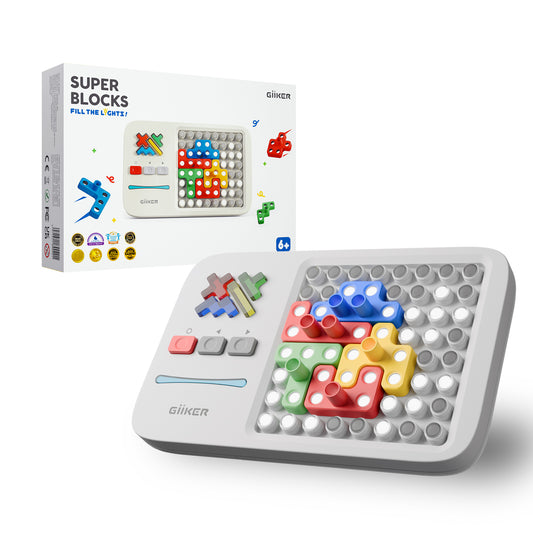 GiiKER Super Blocks – 1,000+ Screen-Free Challenges | STEM Toy for Focus, Logic & Creativity