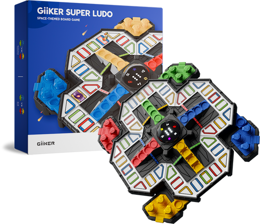 GiiKER Super Ludo – Space-Themed Multiplayer Game for Ages 6+ | Screen-Free Family Fun