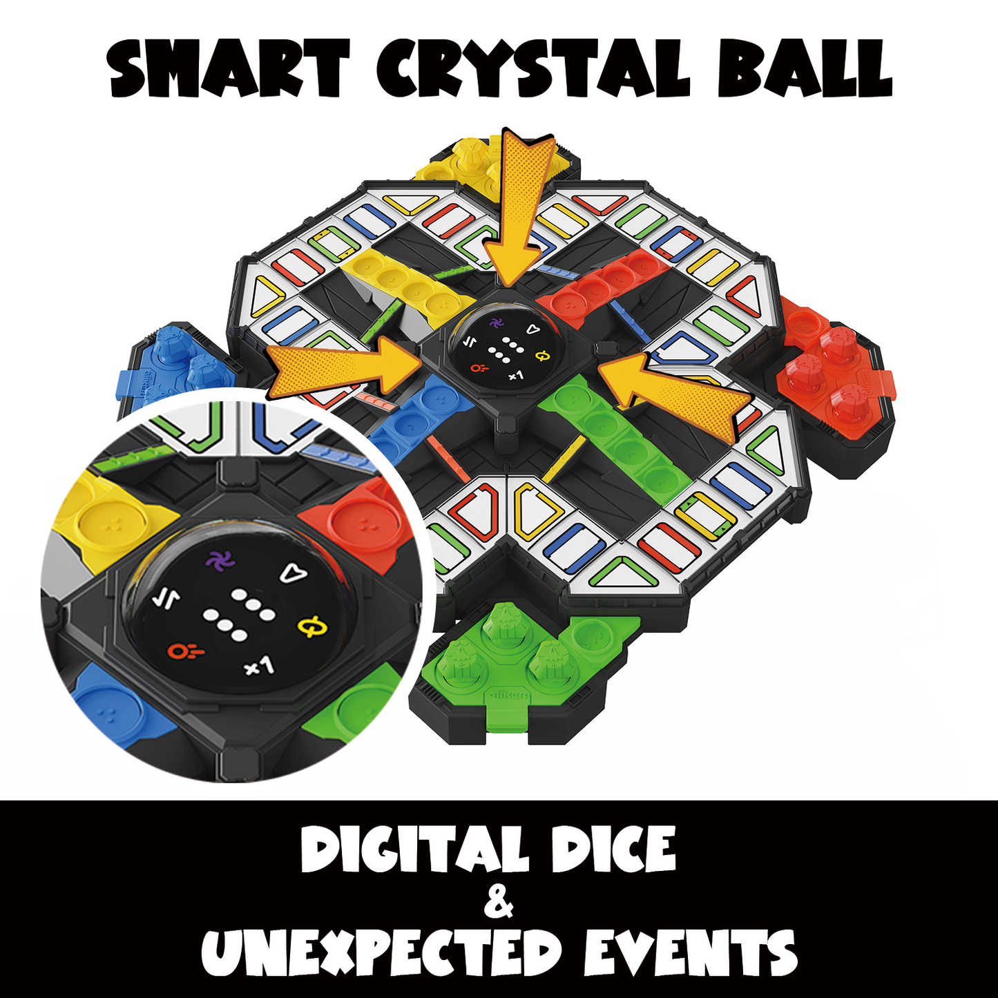 GiiKER Super Ludo – Space-Themed Multiplayer Game for Ages 6+ | Screen-Free Family Fun