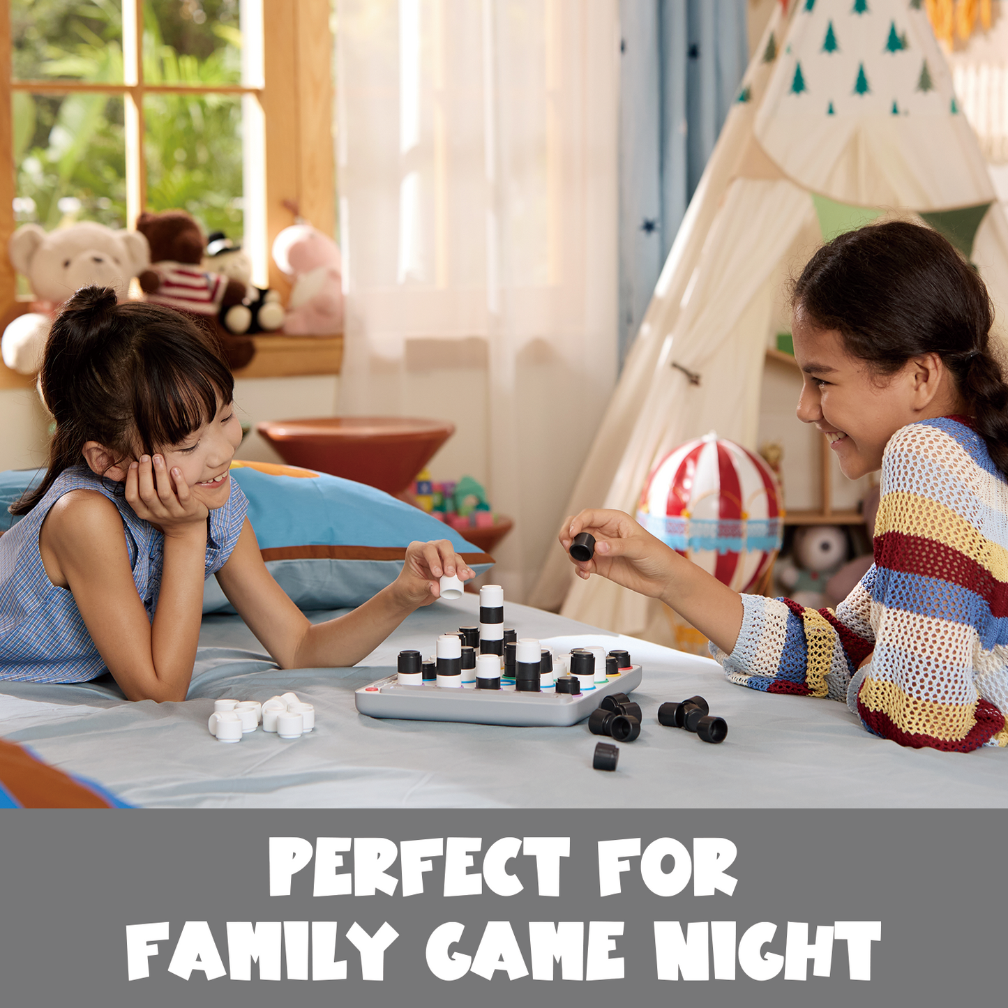 GiiKER Smart Connect 4 – Strategy Game for Kids 3+ | Build Logic, Planning & Focus with Screen-Free 3D Gameplay